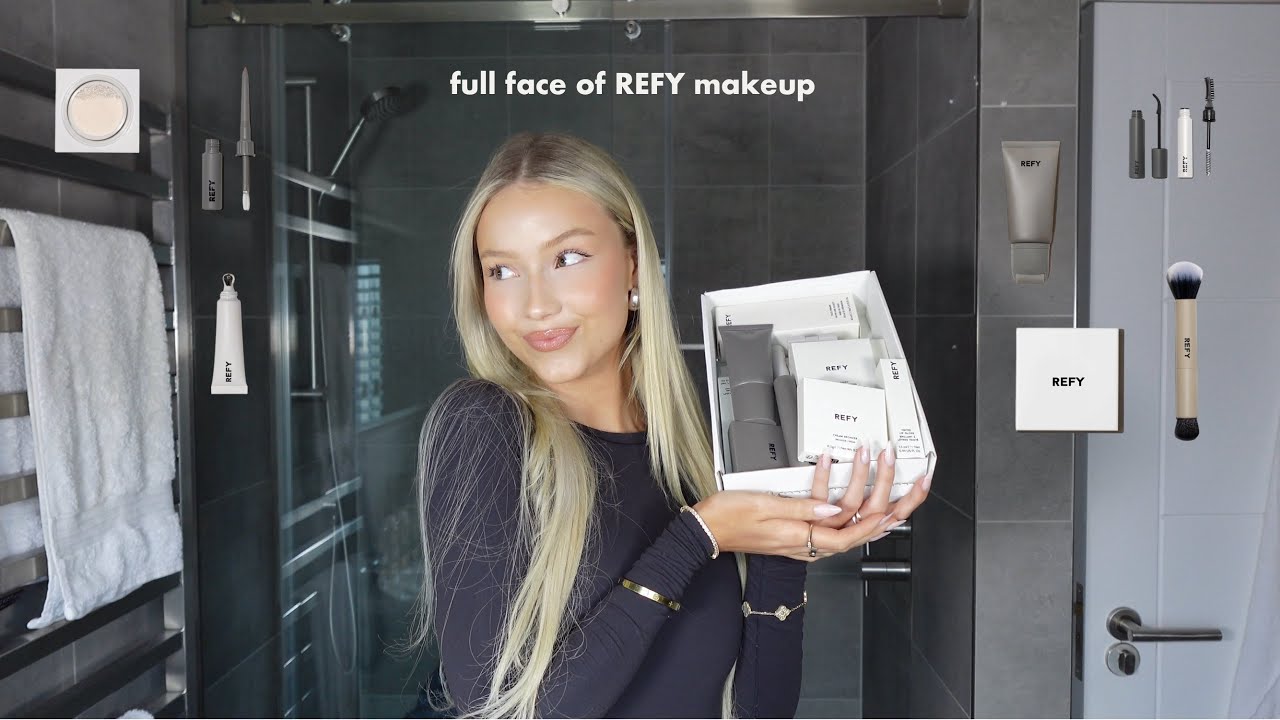 full face of REFY makeup