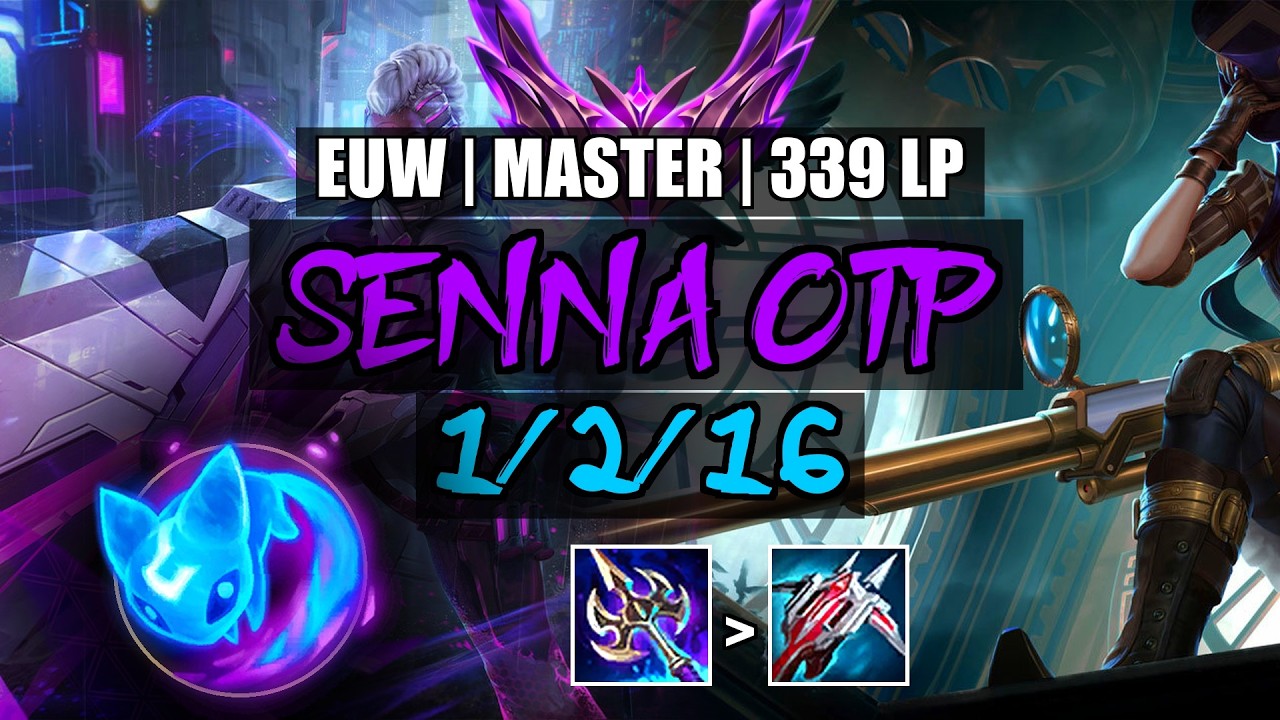 Senna OTP vs Caitlyn/Thresh Support 1/2/16 | EUW Master 339LP