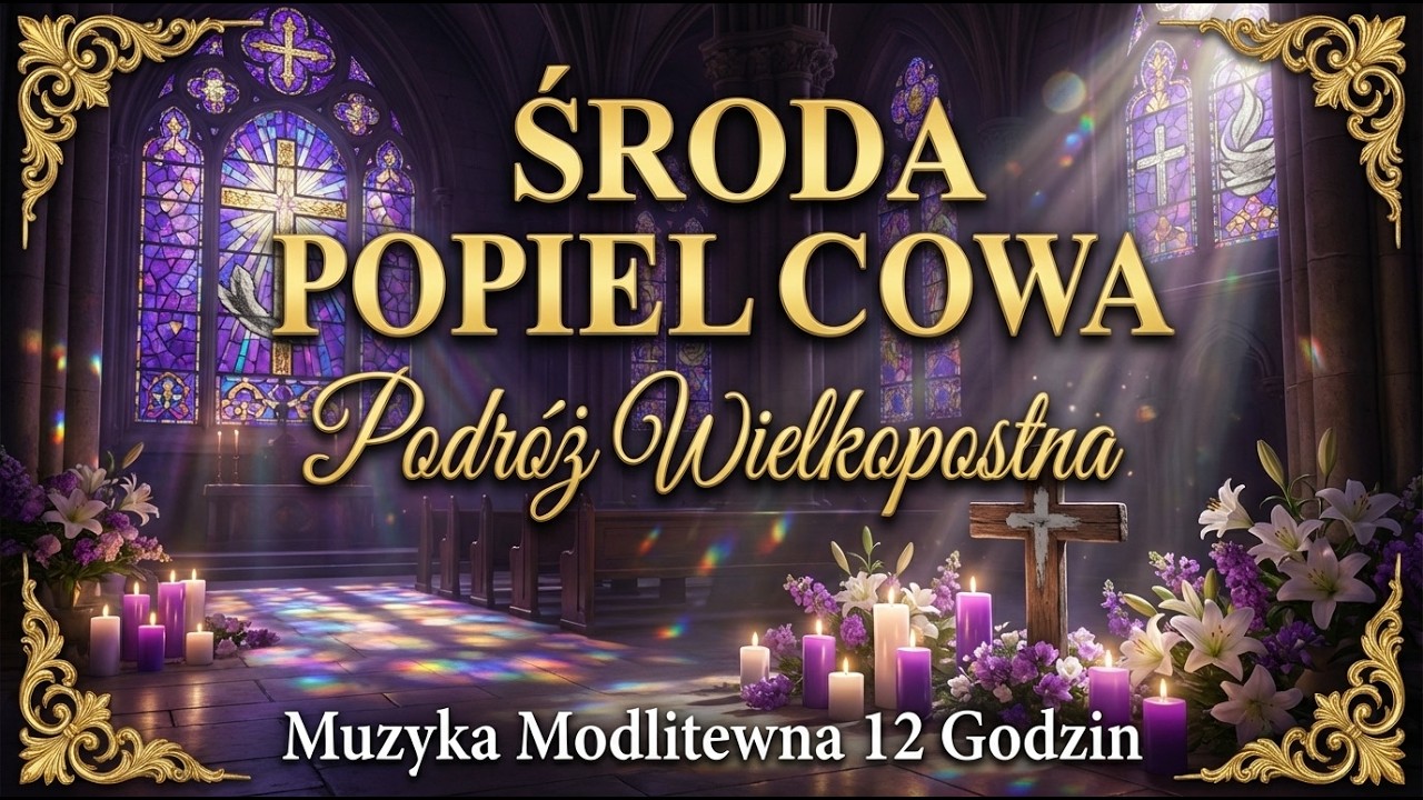 Środa Popielcowa 2026 - 12 Godzin Spokojna Muzyka Modlitewna | Początek Wielkiego Postu