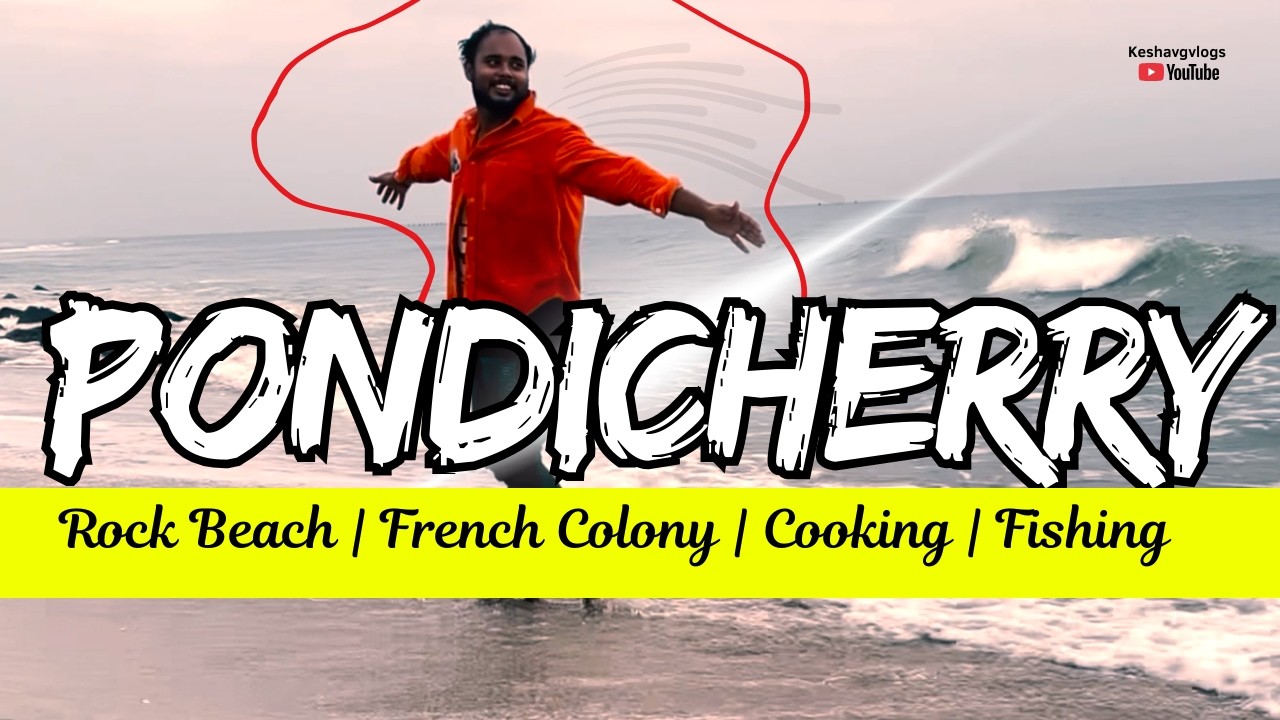 Beach Fishing + Cooking 🔥 Pondicherry Adventure Keshavgvlogs