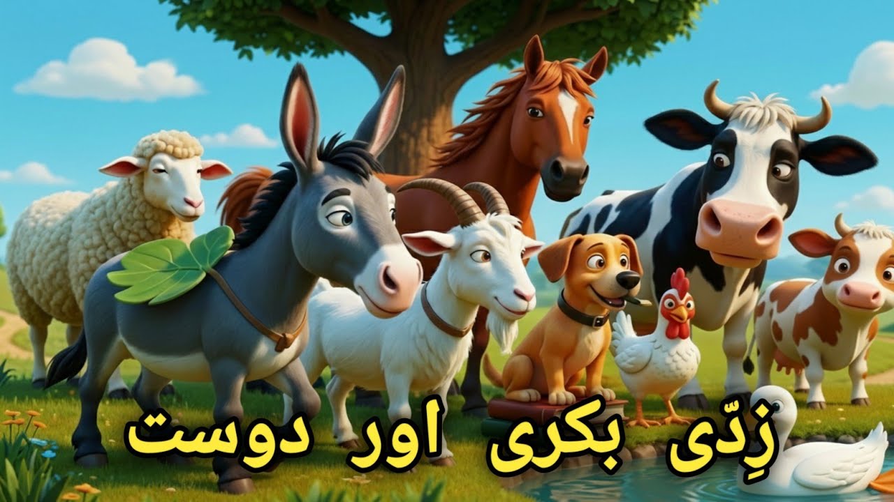 🐐 زِدّی بکری اور اس کے دوست ۔The Stubborn Goat | Funny 3D Cartoon Moral Story
