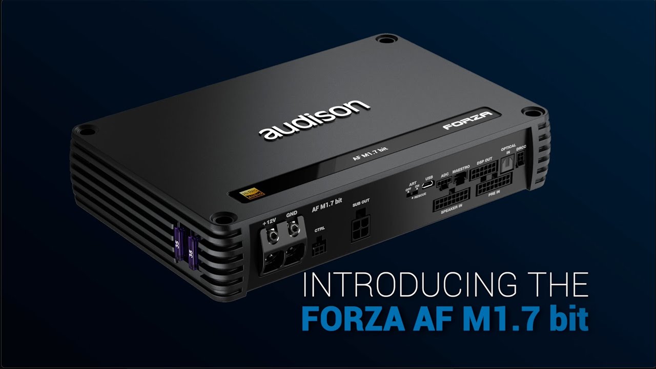 Discover the new Forza AF M1.7 bit subwoofer amplifier with DSP