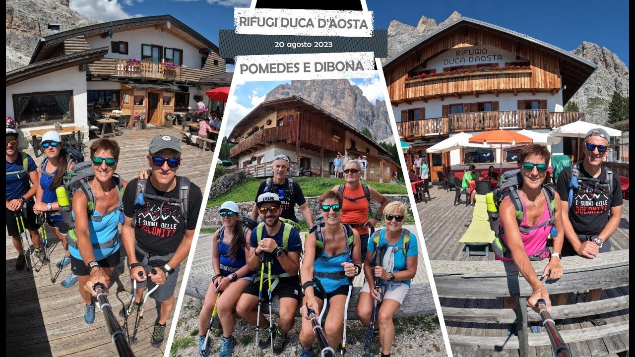 Rifugio Duca d'Aosta, Rifugio Pomedes e Rifugio Dibona