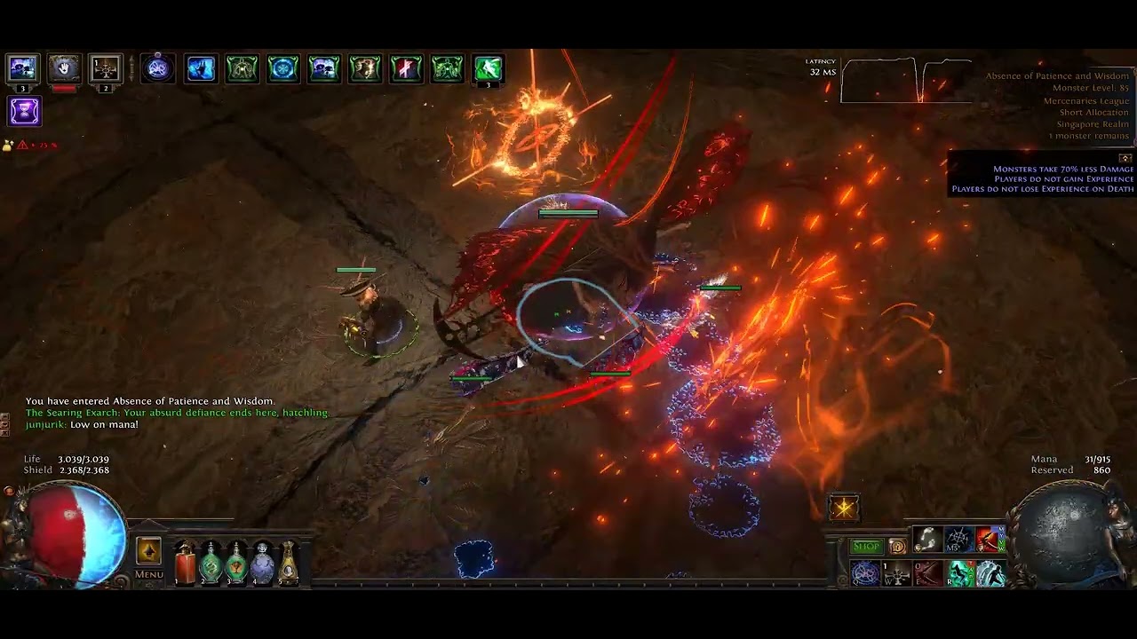 [poe 3.26] exsanguinate/reap trickster. Uber exarch