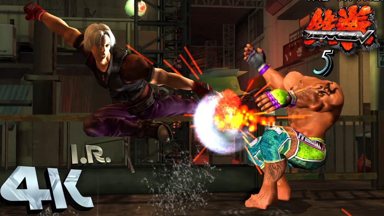 Tekken 5 | Lee | Time Attack | Pcsx2[PS2] 5k (2880p) wide-screen I.R. Gameplay
