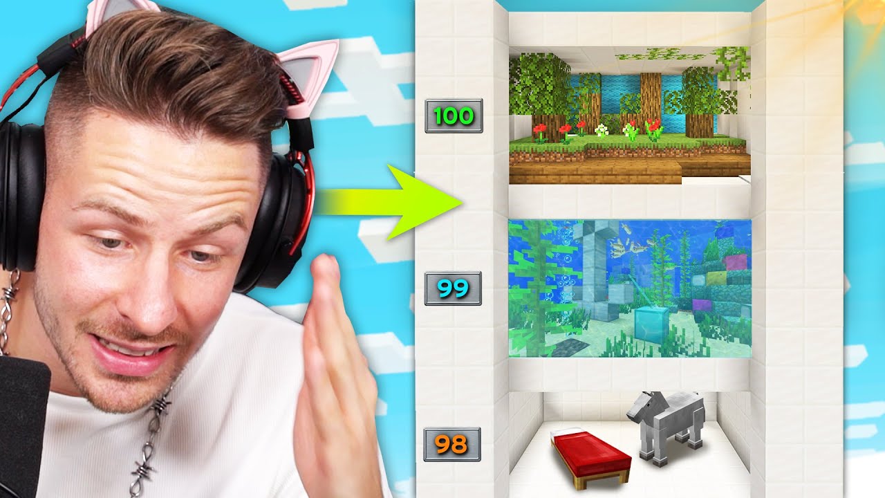 Ich gebe 100 Spielern eine Wohnung in einem HOCHHAUS in Minecraft.