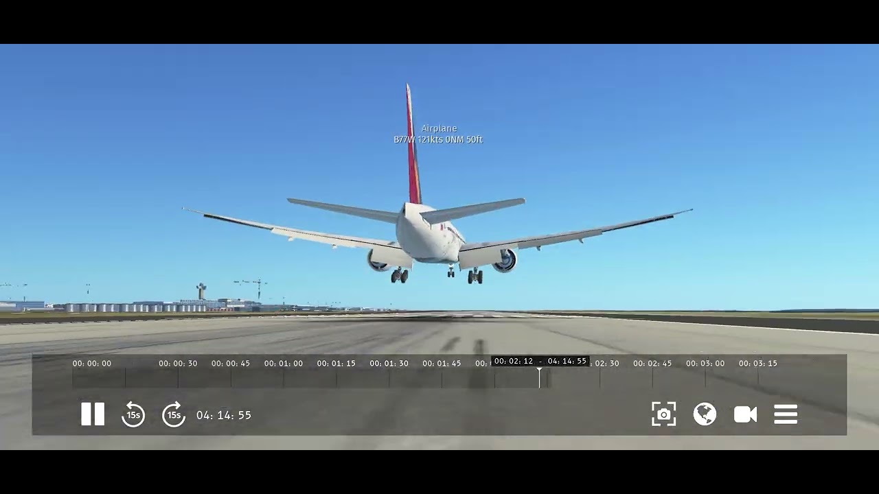 Philippine airlines 777 landing at jfk