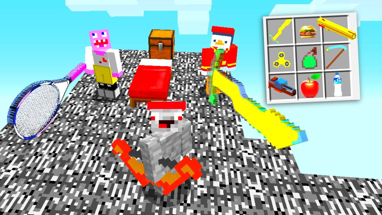 1 gegen 1 gegen 1 mit OP TENNIS LUCKY BLOCK BEDWARS