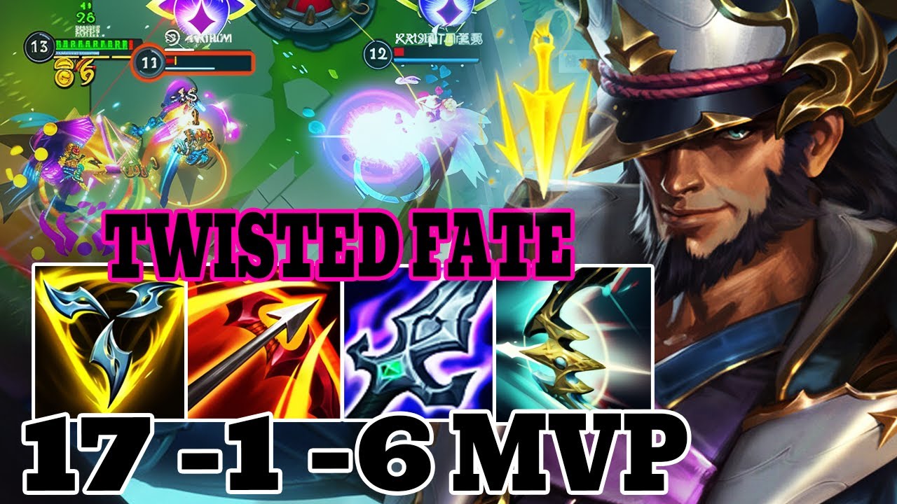 WILD RIFT TWISTED FATE ADC GAMEPLAY | 17 -1 -6 MVP | TWISTED FATE BUILD RUNES