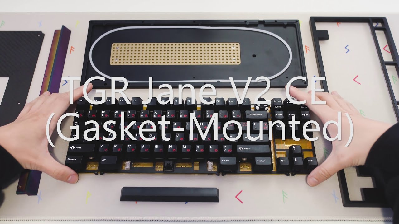 TGR Jane V2 CE: Assembly & Typing sounds (Gasket-mounted; Cherry MX Vintage Black)