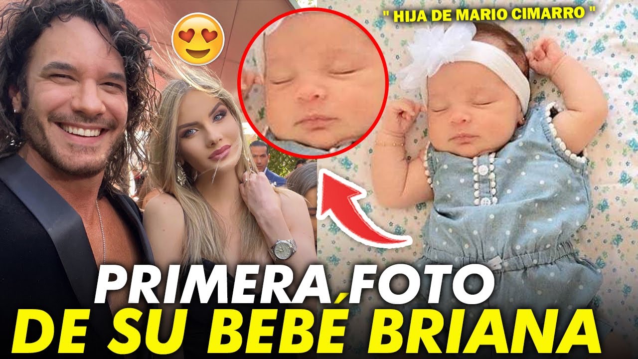 😱 Mario Cimarro muestra la PRIMERA FOTO de su bebé Briana 😍🎉 salió al papá