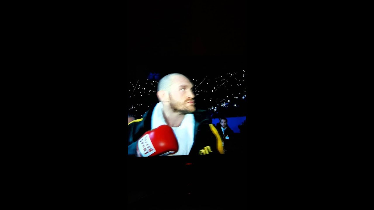 Tyson fury jesus entrance