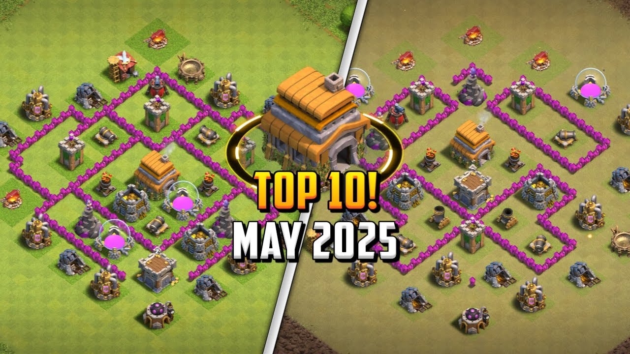 TOP 10! Town Hall 6 (TH6) Farming/Trophy Base Layout + Copy Link 2025 | Clash of Clans