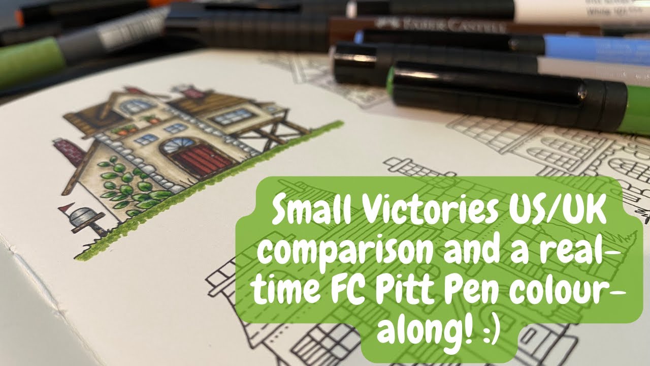 Review, comparison, and colouring in Johanna Basford's Small Victories | Adult Colouring
