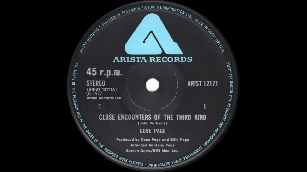 Gene Page - Close Encounters Of The Third Kind (Long Version)