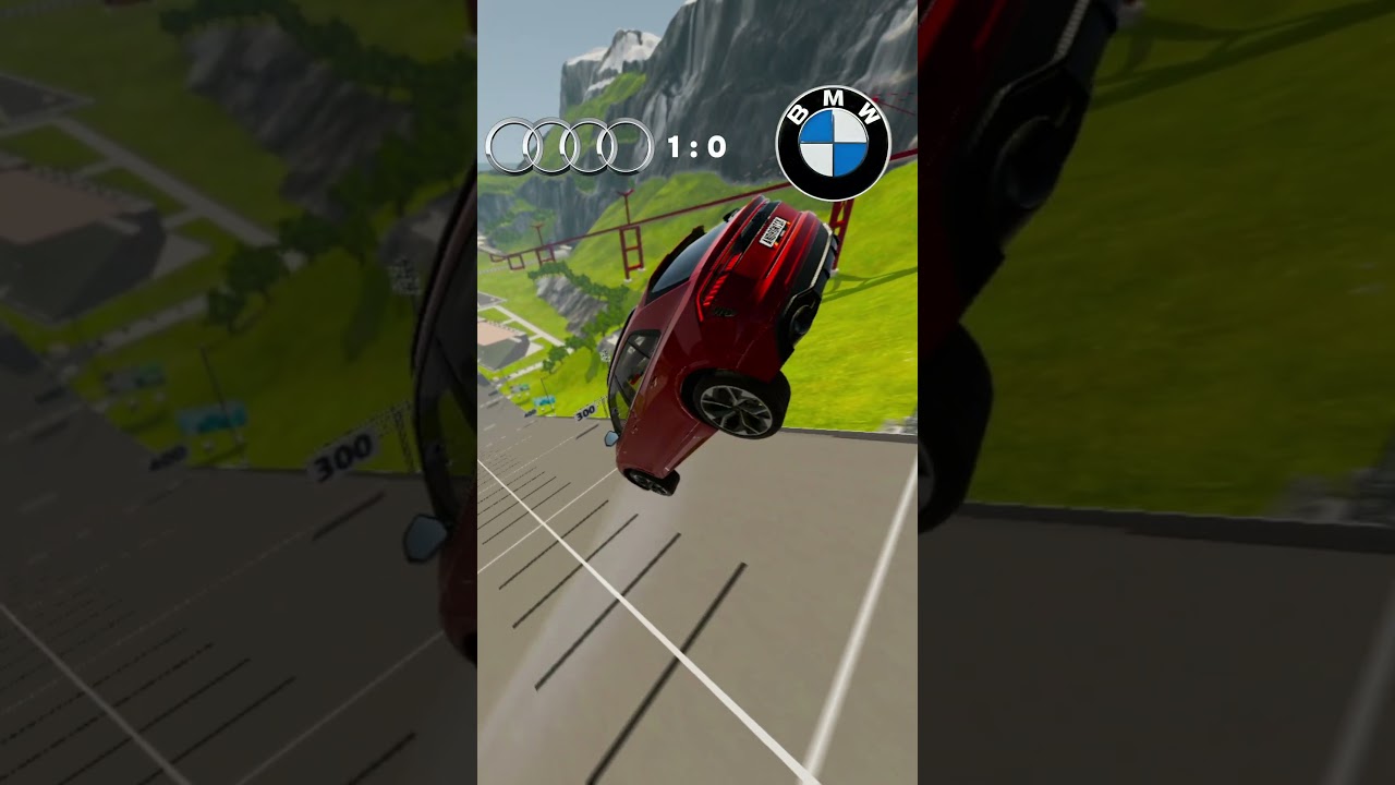 BeamNG.drive | КАКАЯ МАШИНА КРУЧЕ??? #beamng #бименджи_драйв #батя #игры #авария#машины #shorts #а4