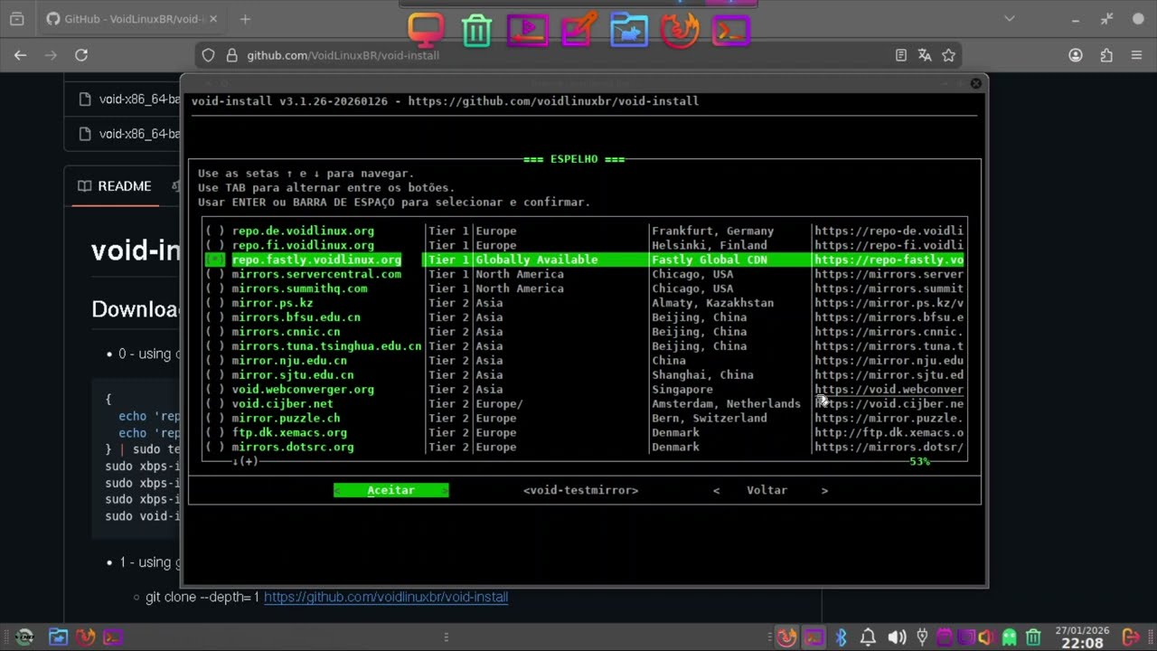 7: Void-install - Instalando o XFCE4 customizado.