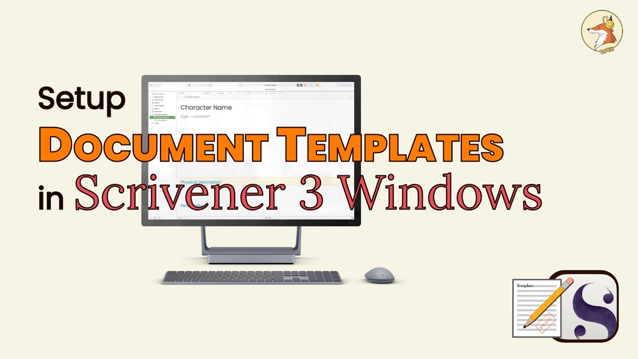 How to Setup Document Templates in Scrivener 3 for Windows