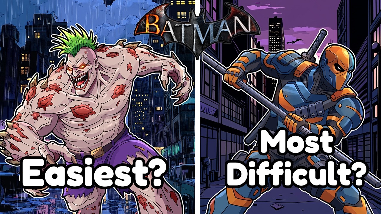 How DIFFICULT Was Each Arkham Boss Fight?