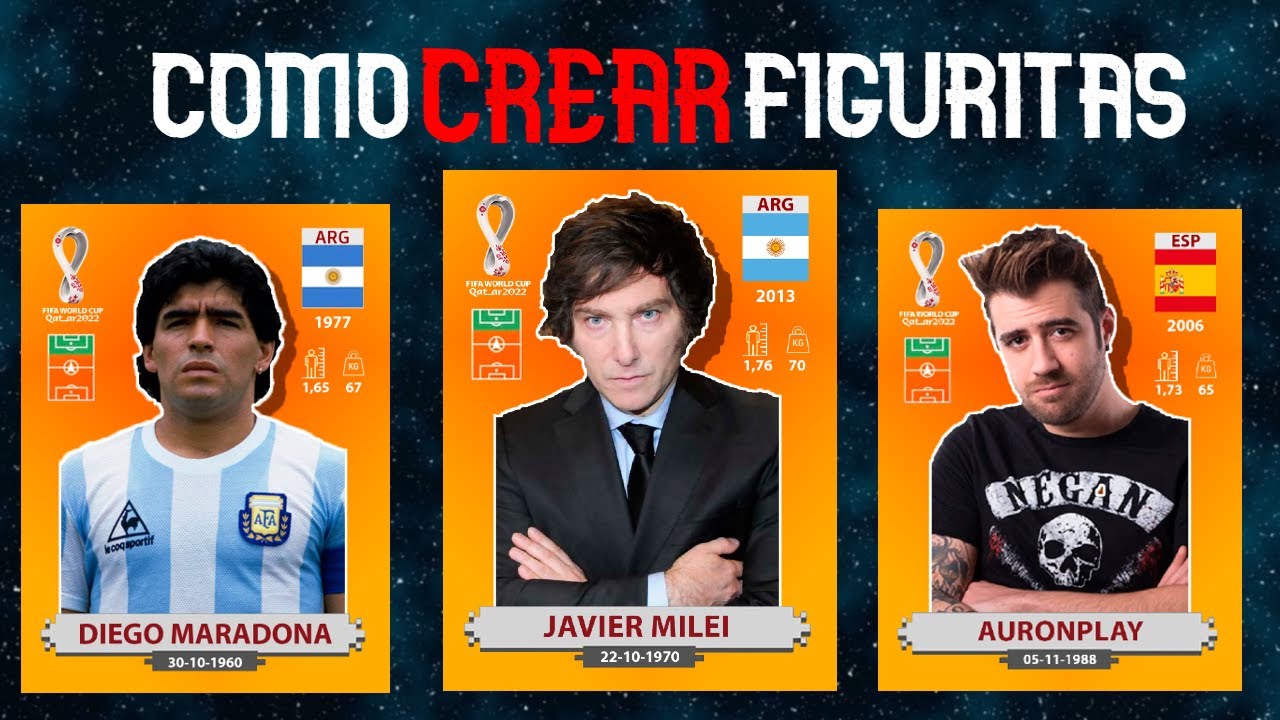 como CREAR FIGURITAS/ESTAMPAS PERSONALIZADAS del Mundial 2022/Photoshop + DESCARGA GRATIS✅