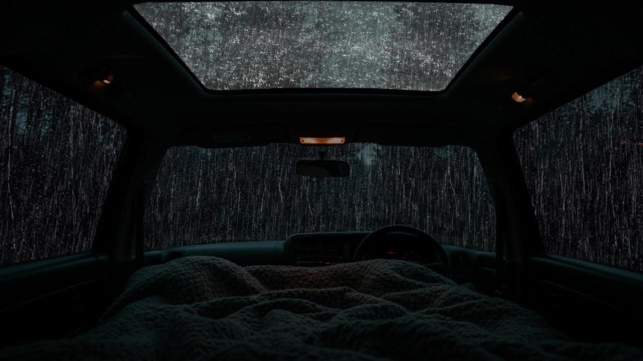Gentle Rain & Faraway Thunder ⛈ Soothing White Noise for Deep Sleep, Relaxation & Clear Mind 😴🌧️