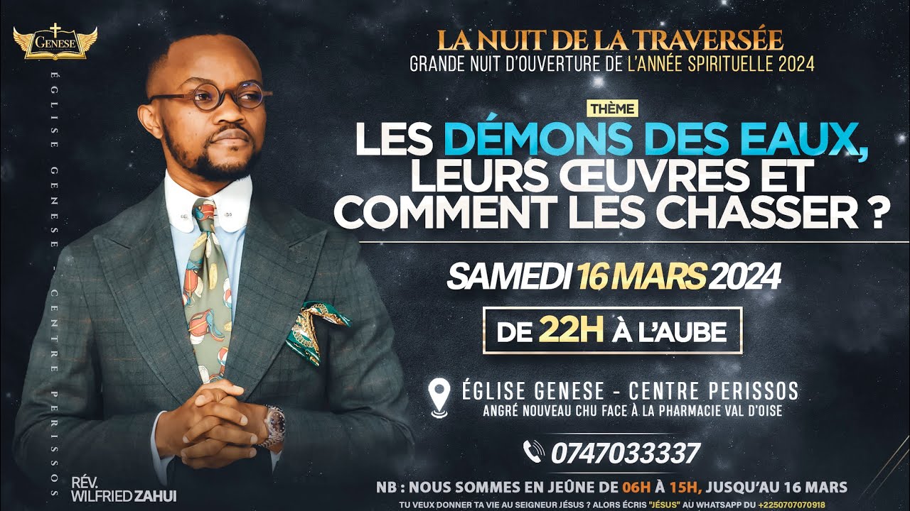 LES DÉMONS DES EAUX, LEURS OEUVRES ET COMMENT LES CHASSER ? | RÉVÉREND WILFRIED ZAHUI