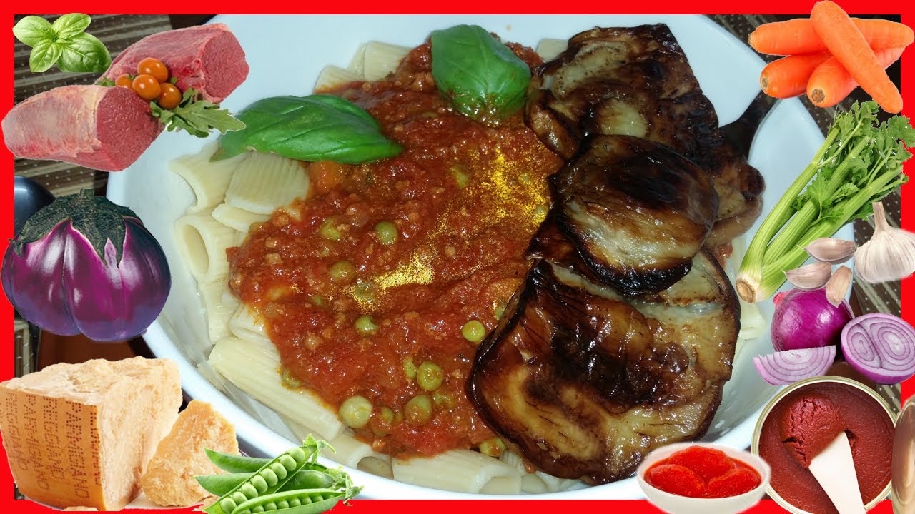 Ragù di zio Roberto - Rigatoni al ragù alla catanese con melanzane fritte