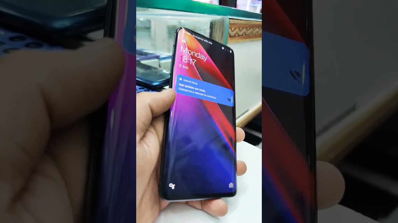 📲#oneplus 7Pro 8/256 Gb popup camera back panel fully lamination curved display phone
