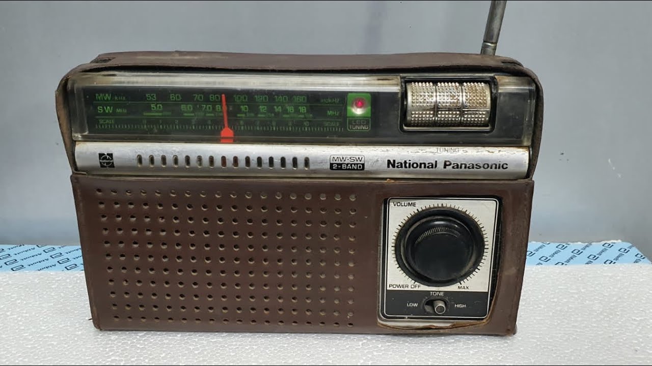 National Panasonic 2 Band Mw-Sw Vintage Radio With Case R-234R@IndianAntiqueHouse​