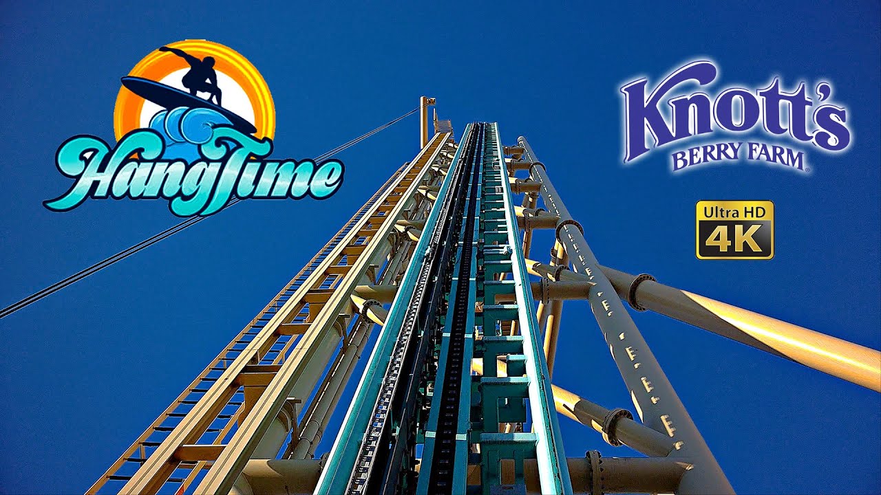 2025 HangTime Roller Coaster On Ride Front Seat 4K POV Knott's Berry Farm