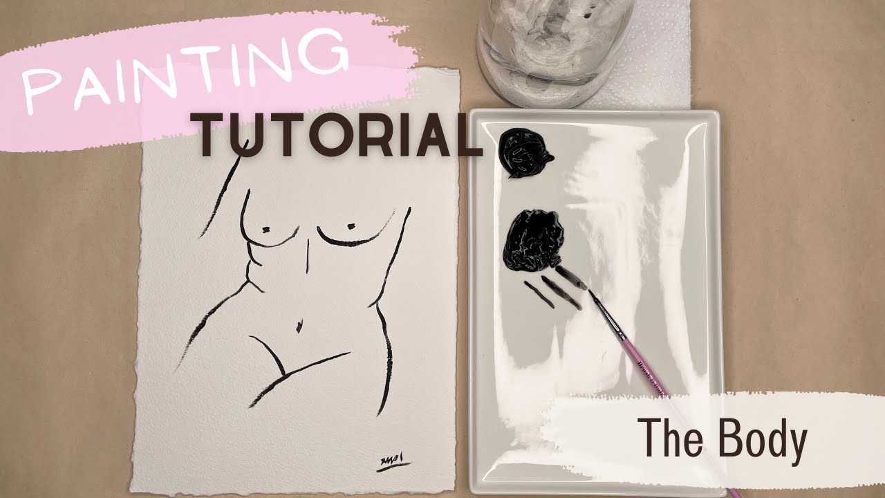 Simple Nude Body Drawing | Easy to Follow