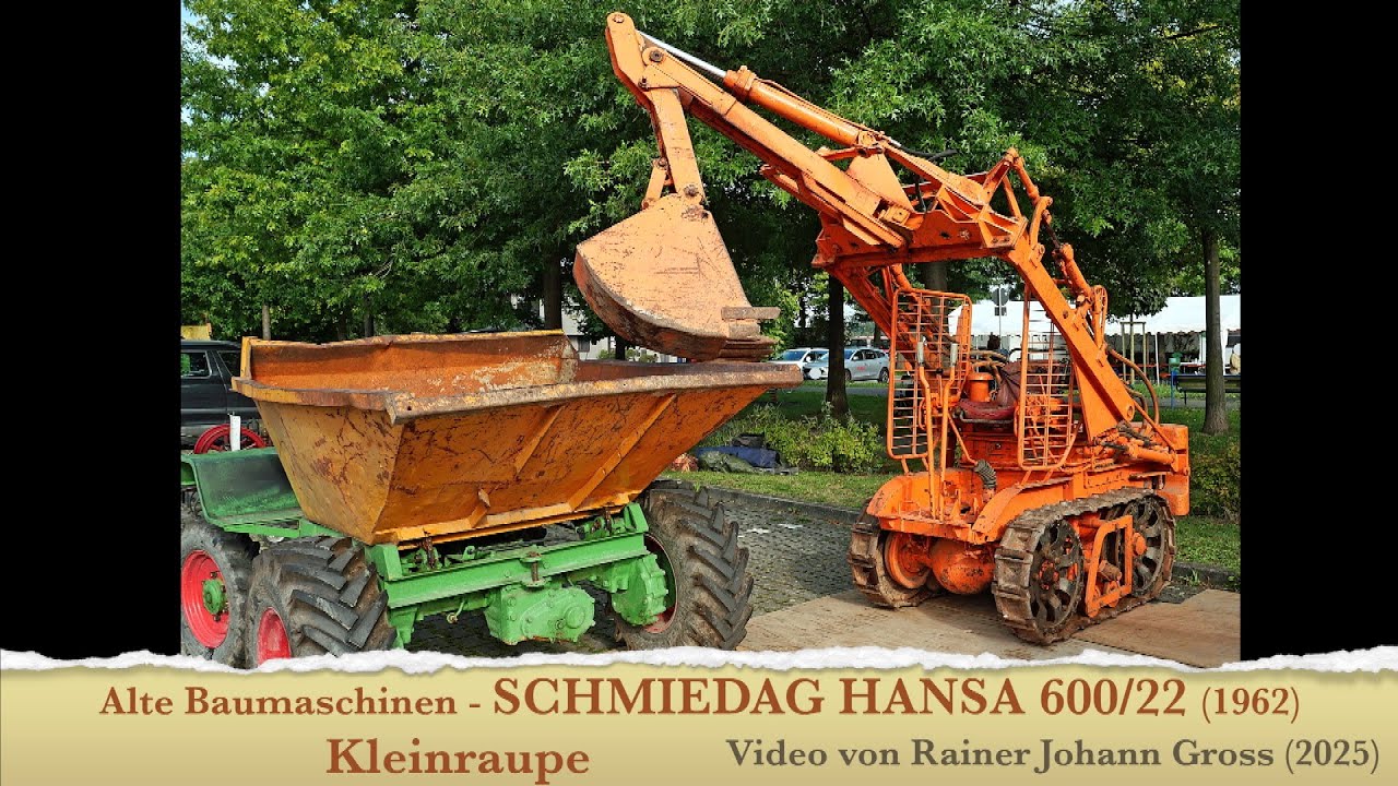 Alte Baumaschinen - SCHMIEDAG HANSA 600/22 (1962) Kleinraupe