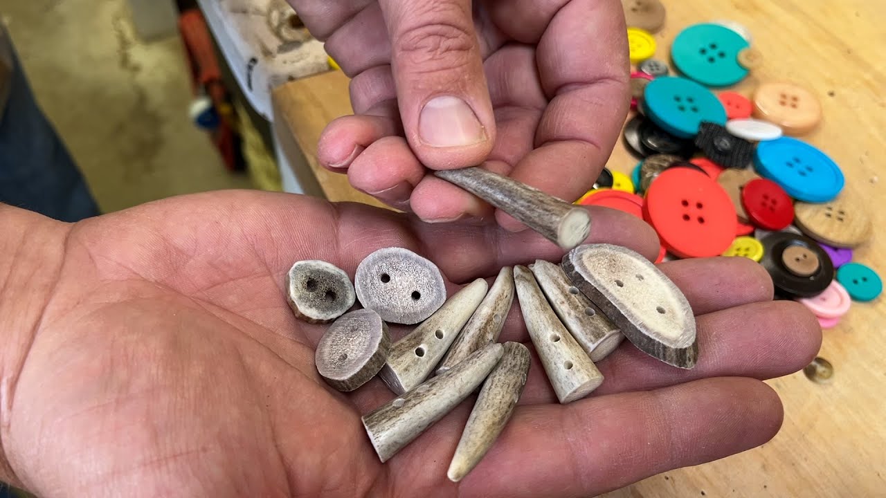 Making Antler Buttons – Outdoors with Trav