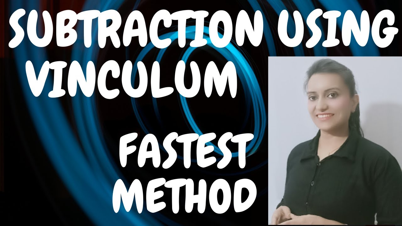 Subtract faster using vinculum/Vedic Maths/ Maths trick