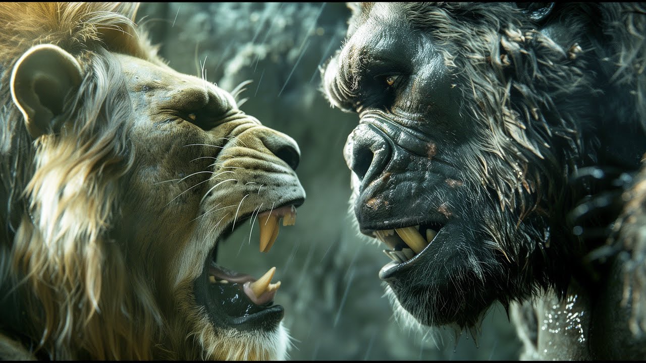 Epic Battle: Kong Protects Puppy From the Lion King 🦍🐶🦁| Kong Movies | Bigfoot Movies