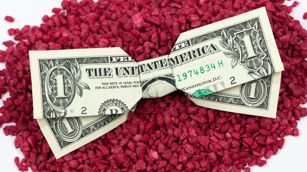 Money Origami Ribbon 🎀 DIY Money Gift Idea