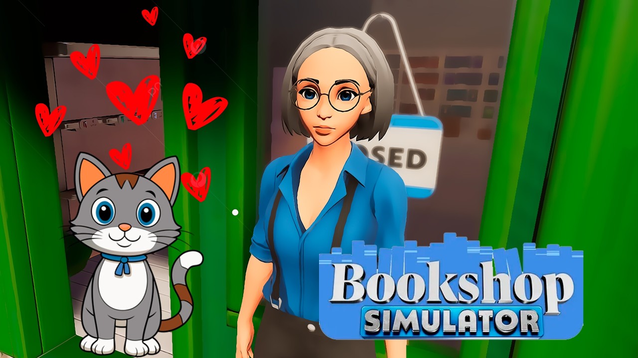 Завела кота и наняла помощников! #2 Bookshop simulator
