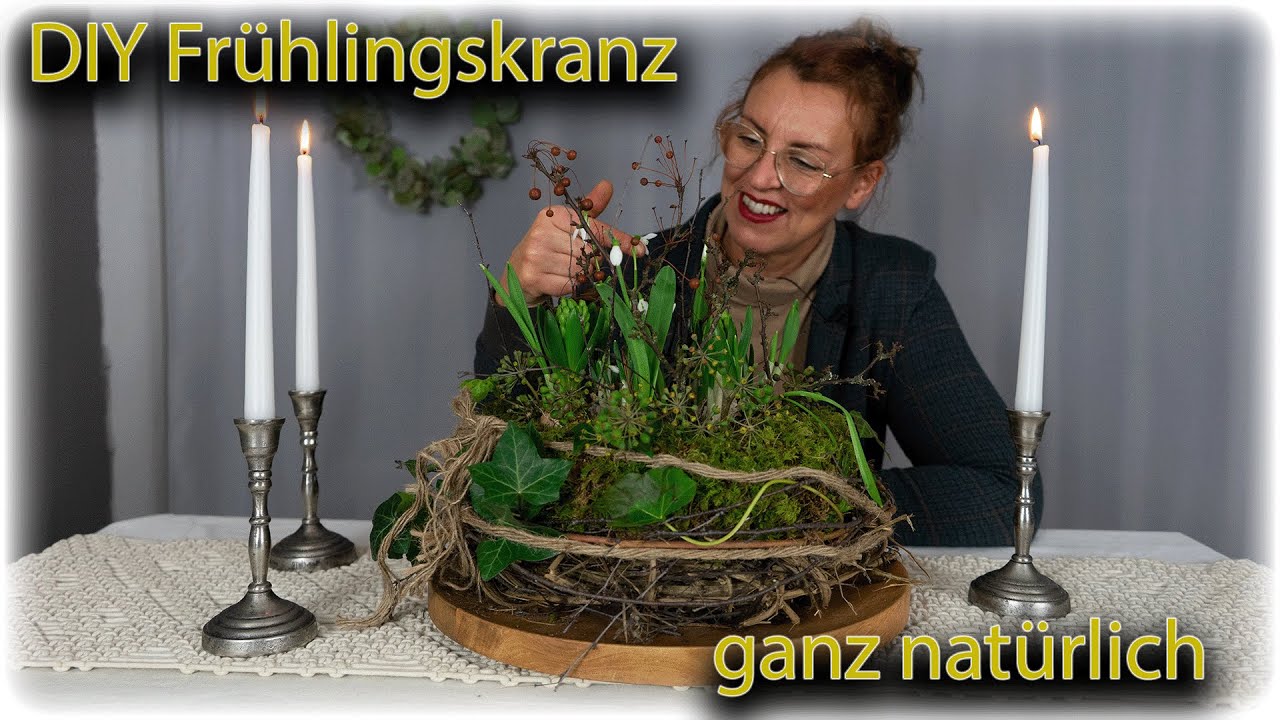 FRÜHLINGSKRANZ GANZ EINFACH MIT NATURMATERIAL SELBER MACHEN