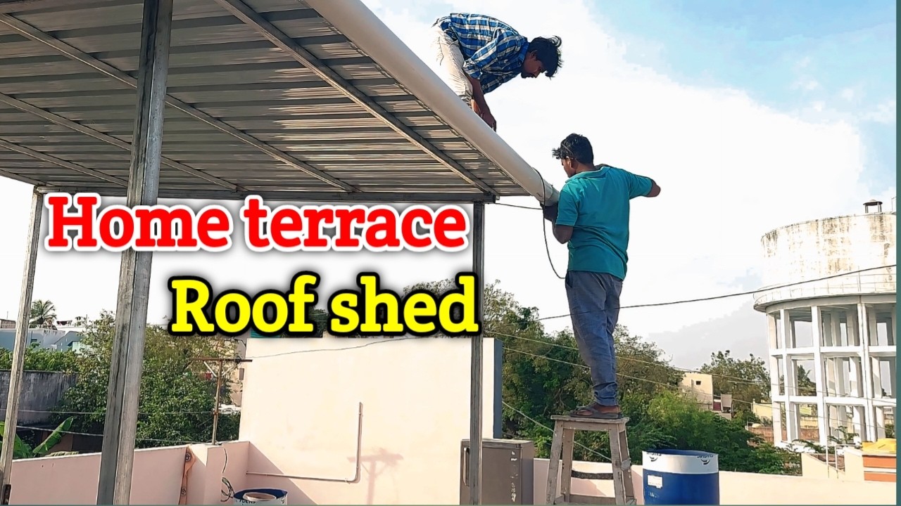 home terrace shed || 20 x 15 shed || tin shed on terrace || metal roof shed || tin shed #shed