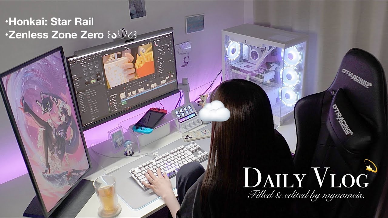 vlog | ｹﾞｰﾑ🎮したりｲﾗｽﾄ描いたり‥🎨♡ﾀﾌﾞﾚｯﾄ購入しました🆕TGSイベントなど👾