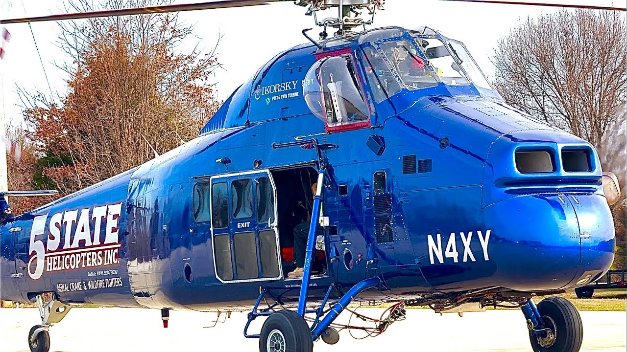 Sikorsky S58T- Engine Start and Takeoff