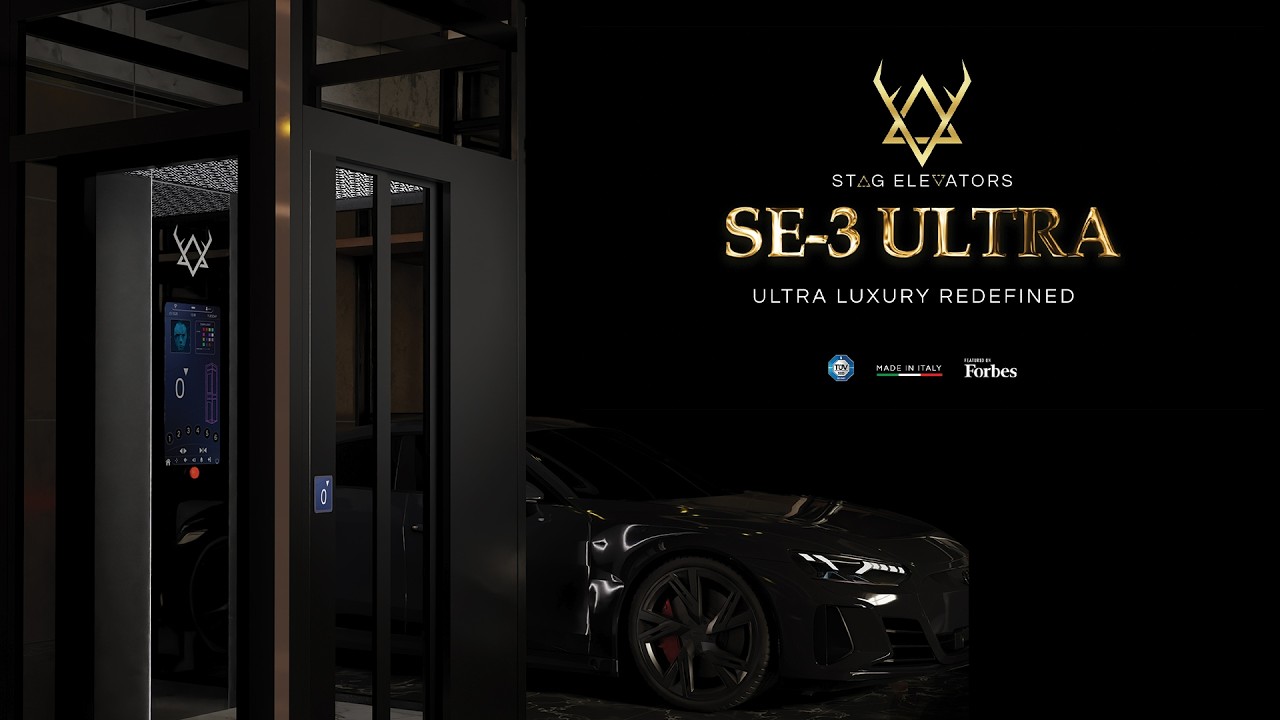 SE3 Ultra Luxury Home Elevator | World’s First Metal Lux Finish & Inter-changeable Accents