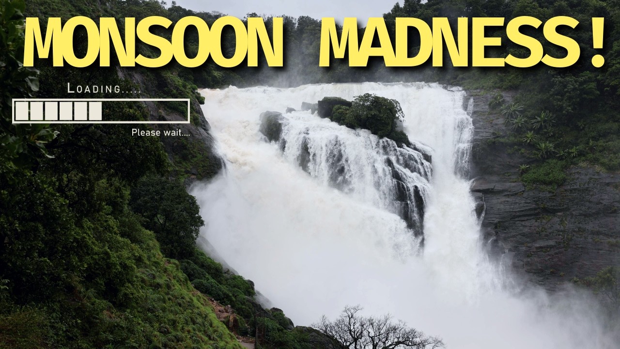 Solo Bike Trip to Mallalli Falls on Himalayan 450 | Extreme Monsoon + Hike Adventure