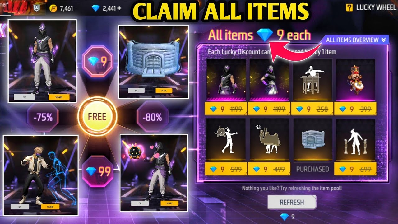 LUCKEY WHEEL DISCOUNT EVENT| FREE FIRE NEW EVENT| FF NEW EVENT TODAY| NEW FF EVENT| GARENA FREE FIRE