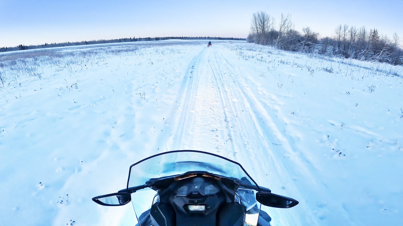 Alaska Snowmobile POV Drive in 4K