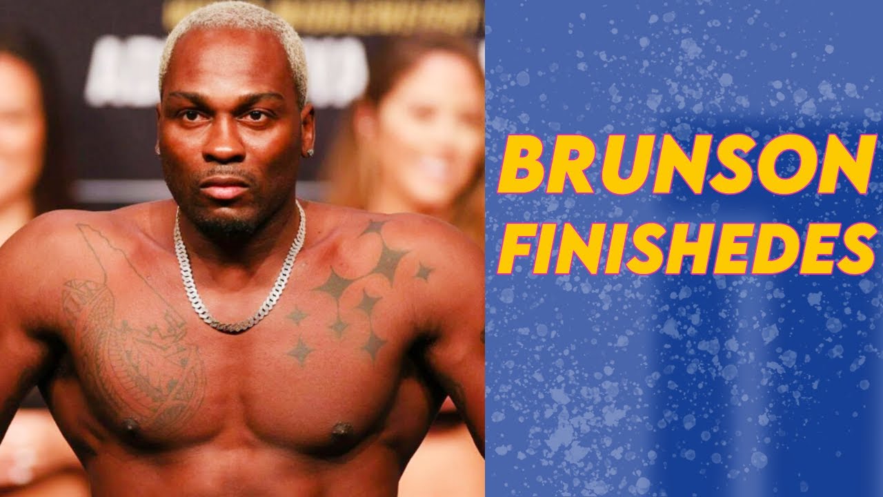 3 Minutes of Derek Brunson Getting Spectacular Finishes & Getting Finished Spectacularly