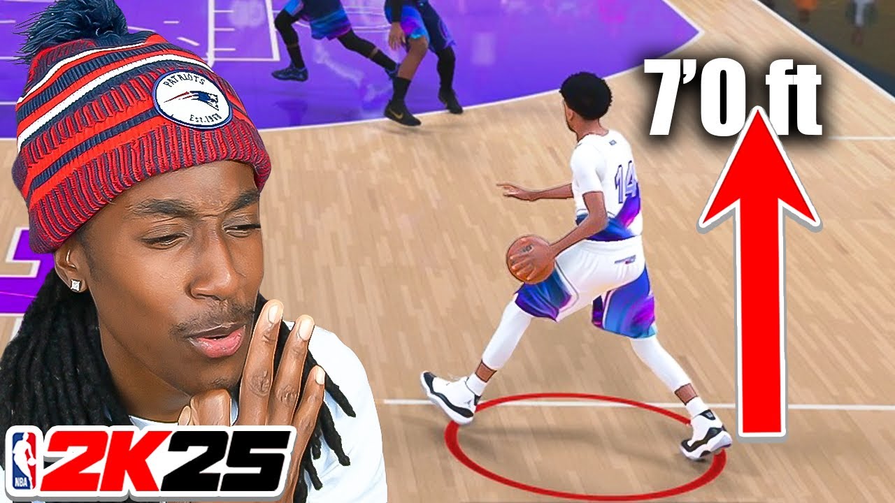 Терроризирую случайных игроков с моим 7'0 PG в НБА 2k25