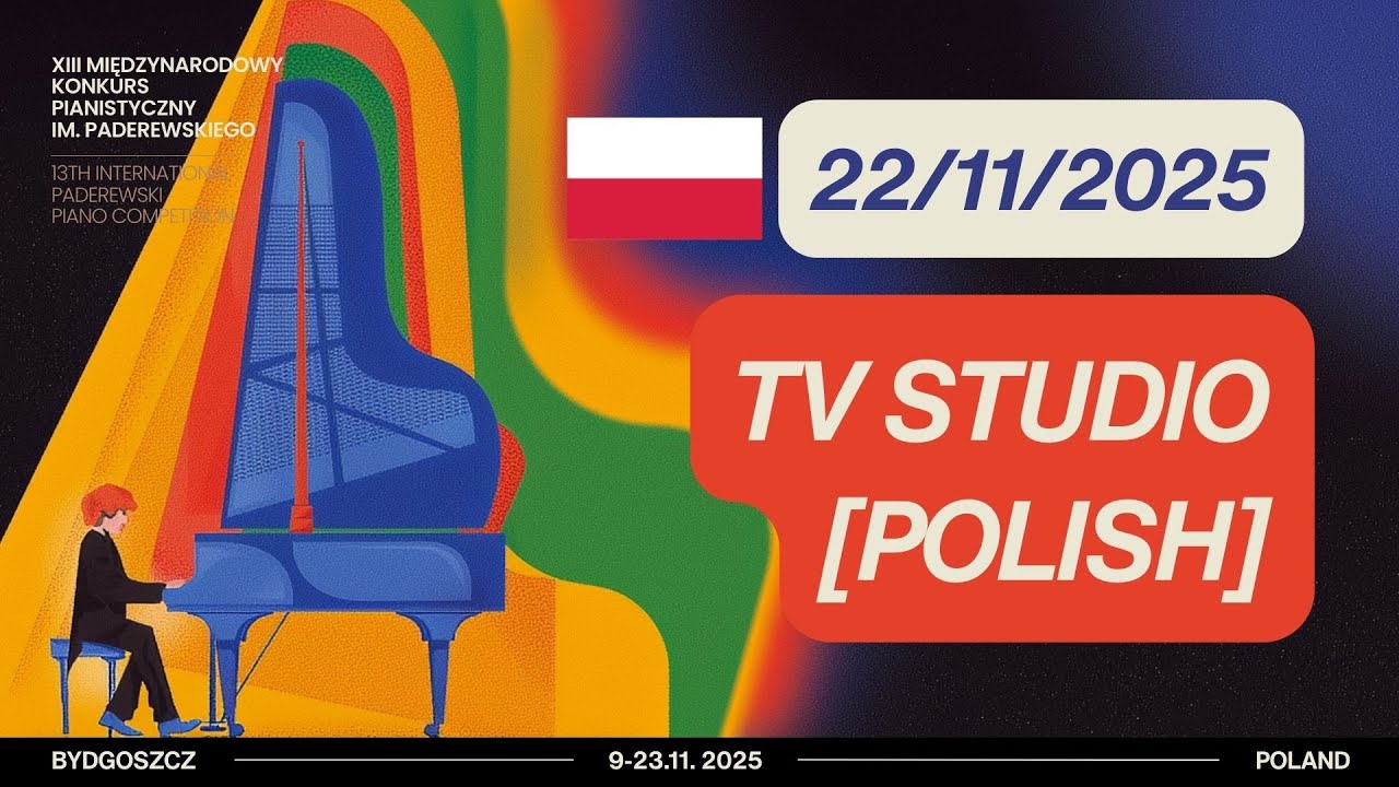 22.11.2025 - Studio Konkursowe, XIII Międzynarodowego Konkursu im. I. J. Paderewskiego