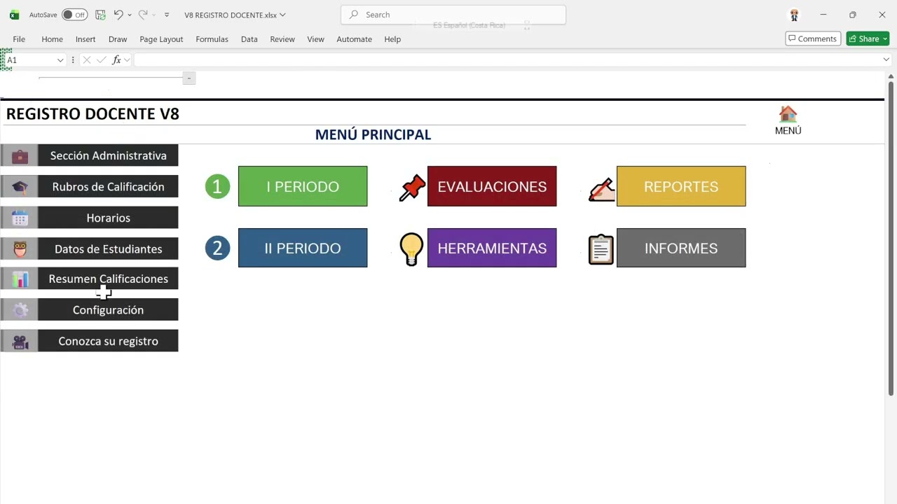 FILTRAR INFO DEL REGISTRO DOCENTE