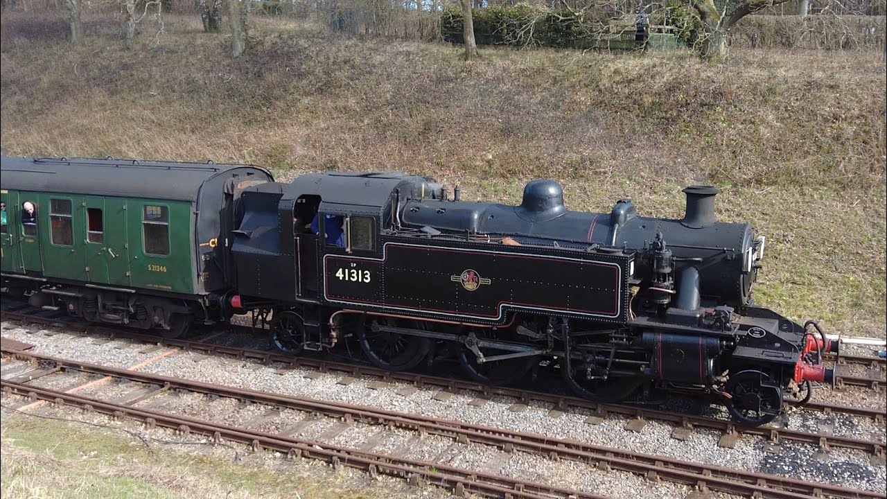 Bluebell Railway Branch Line Gala - Sat 15th March 2025 - 41313 Ivatt 2MT